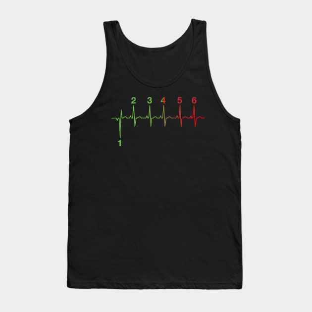 Motorcycle Gear Shift Heartbeat Tank Top by Dirt Bike Gear